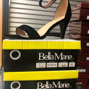 Bella Marie Black Stiletto Heels Classic Elegance